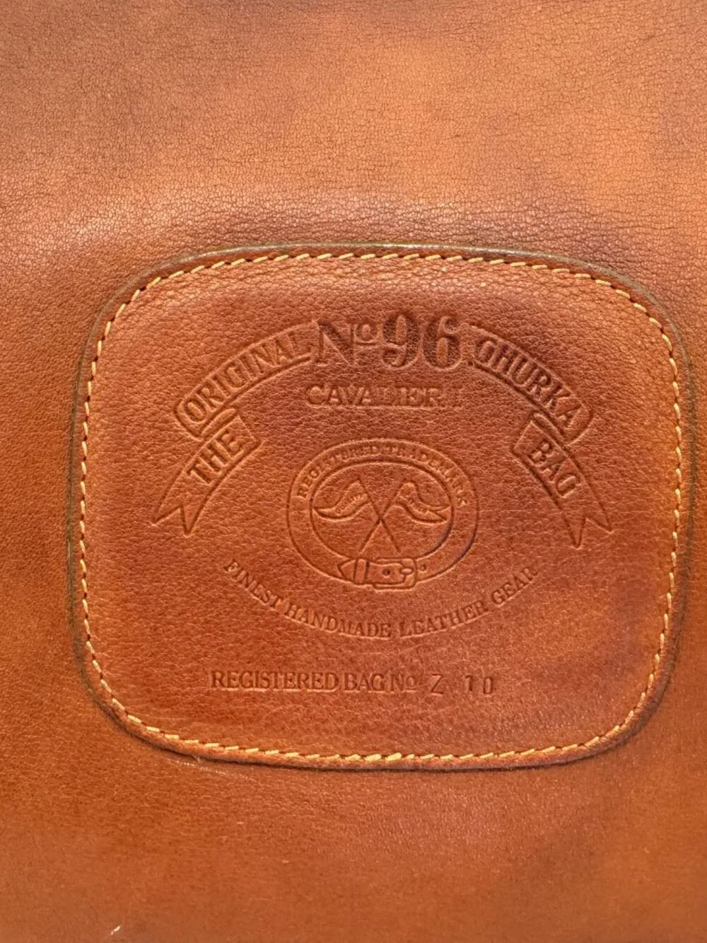 Ghurka Cavalier No. 96 Vintage Chestnut Leather Duffel Bag